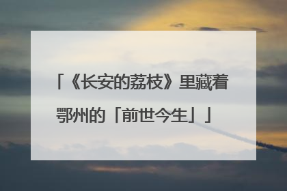 《长安的荔枝》里藏着鄂州的「前世今生」