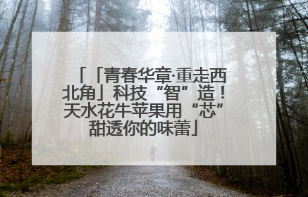 「青春华章·重走西北角」科技“智”造！天水花牛苹果用“芯”甜透你的味蕾