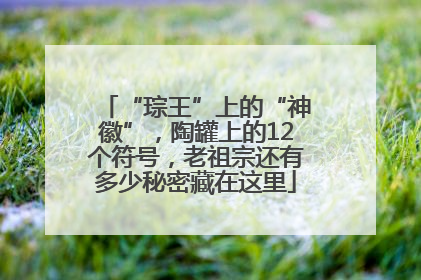 “琮王”上的“神徽”，陶罐上的12个符号，老祖宗还有多少秘密藏在这里