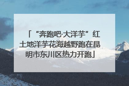 “奔跑吧·大洋芋”红土地洋芋花海越野跑在昆明市东川区热力开跑