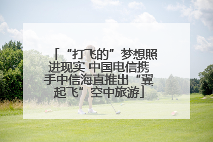 “打飞的”梦想照进现实 中国电信携手中信海直推出“翼起飞”空中旅游