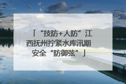 “技防+人防”江西抚州拧紧水库汛期安全“防御弦”