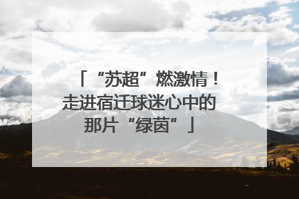“苏超”燃激情！走进宿迁球迷心中的那片“绿茵”