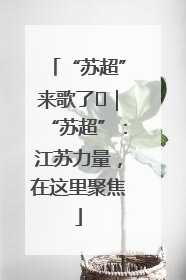 “苏超”来歌了⑪｜“苏超”：江苏力量，在这里聚焦