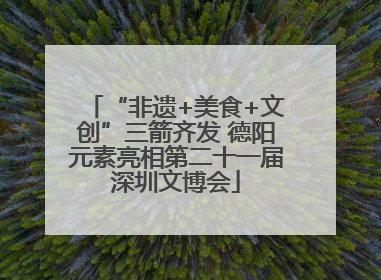 “非遗+美食+文创”三箭齐发 德阳元素亮相第二十一届深圳文博会
