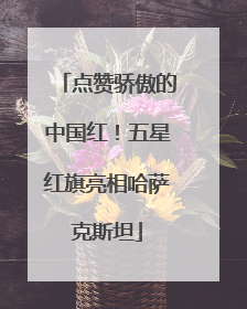 点赞骄傲的中国红！五星红旗亮相哈萨克斯坦