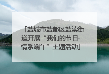 盐城市盐都区盐渎街道开展“我们的节日·情系端午”主题活动