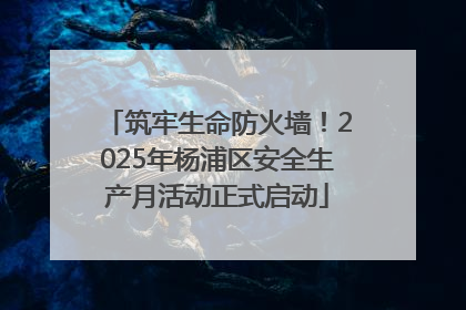 筑牢生命防火墙！2025年杨浦区安全生产月活动正式启动