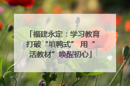 福建永定：学习教育打破“填鸭式” 用“活教材”唤醒初心