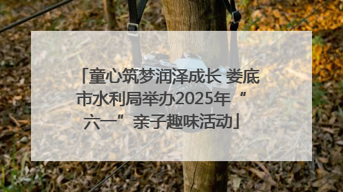童心筑梦润泽成长 娄底市水利局举办2025年“六一”亲子趣味活动
