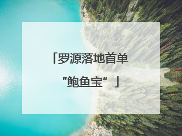 罗源落地首单“鲍鱼宝”