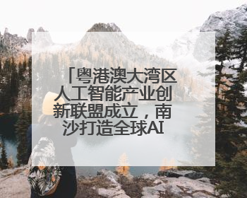 粤港澳大湾区人工智能产业创新联盟成立，南沙打造全球AI产业新高地