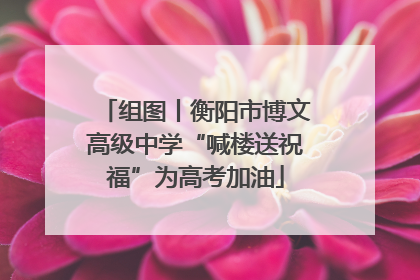 组图丨衡阳市博文高级中学“喊楼送祝福”为高考加油
