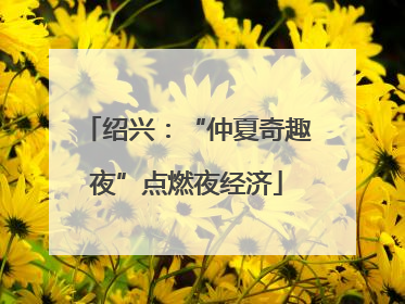 绍兴：“仲夏奇趣夜”点燃夜经济