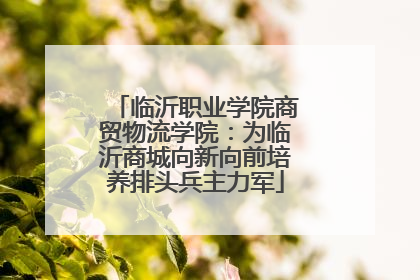 临沂职业学院商贸物流学院：为临沂商城向新向前培养排头兵主力军