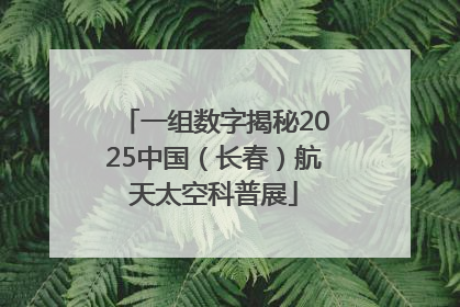 一组数字揭秘2025中国（长春）航天太空科普展