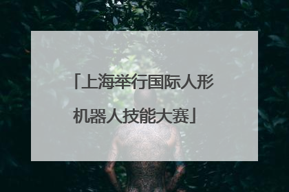 上海举行国际人形机器人技能大赛