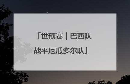 世预赛｜巴西队战平厄瓜多尔队