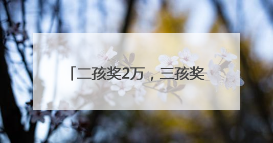 二孩奖2万，三孩奖3万，泰山区北上高村有了生育奖励金