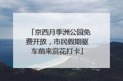 京西月季洲公园免费开放，市民假期驱车前来赏花打卡