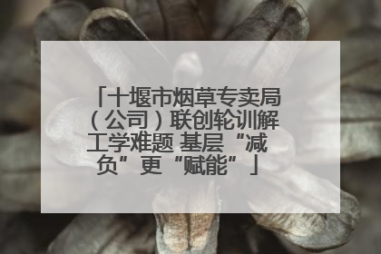 十堰市烟草专卖局（公司）联创轮训解工学难题 基层“减负”更“赋能”