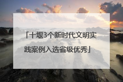 十堰3个新时代文明实践案例入选省级优秀