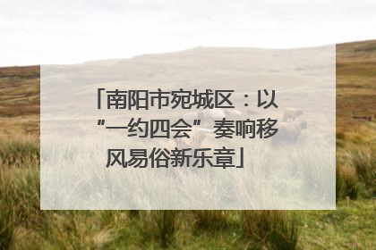 南阳市宛城区：以“一约四会”奏响移风易俗新乐章