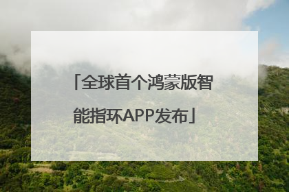全球首个鸿蒙版智能指环APP发布