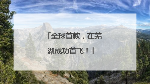 全球首款，在芜湖成功首飞！