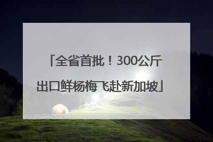 全省首批！300公斤出口鲜杨梅飞赴新加坡
