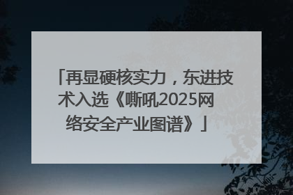 再显硬核实力，东进技术入选《嘶吼2025网络安全产业图谱》