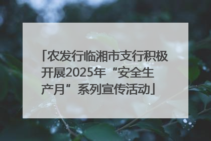 农发行临湘市支行积极开展2025年“安全生产月”系列宣传活动