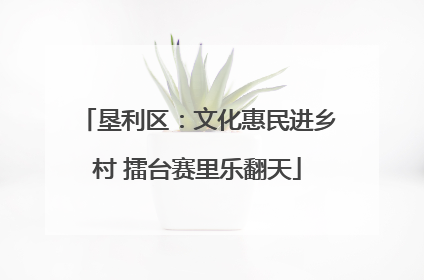 垦利区：文化惠民进乡村 擂台赛里乐翻天