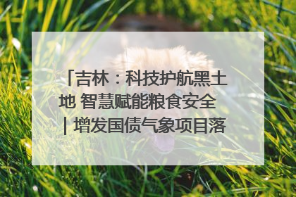 吉林：科技护航黑土地 智慧赋能粮食安全｜增发国债气象项目落地见效系列报道