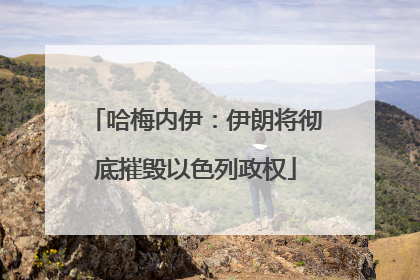 哈梅内伊：伊朗将彻底摧毁以色列政权