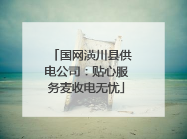 国网潢川县供电公司：贴心服务麦收电无忧