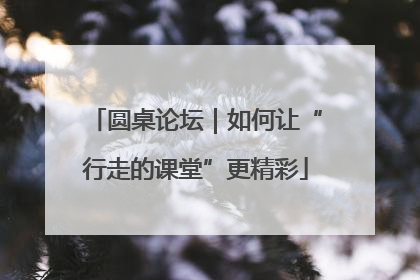圆桌论坛｜如何让“行走的课堂”更精彩