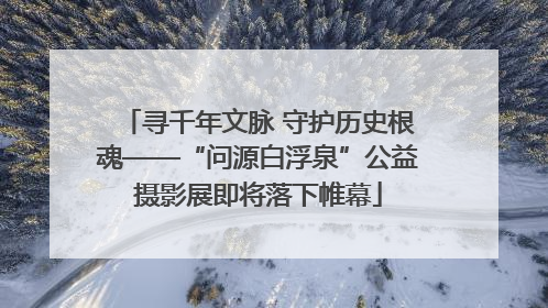 寻千年文脉 守护历史根魂——“问源白浮泉”公益摄影展即将落下帷幕