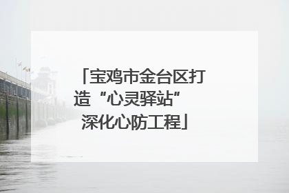 宝鸡市金台区打造“心灵驿站” 深化心防工程