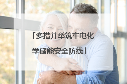 多措并举筑牢电化学储能安全防线