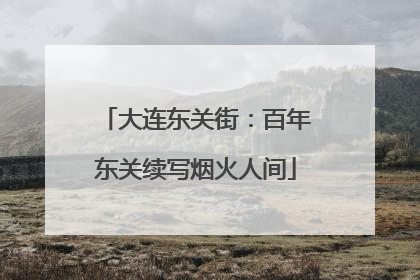 大连东关街：百年东关续写烟火人间