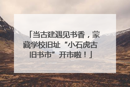 当古建遇见书香，蒙藏学校旧址“小石虎古旧书市”开市啦！