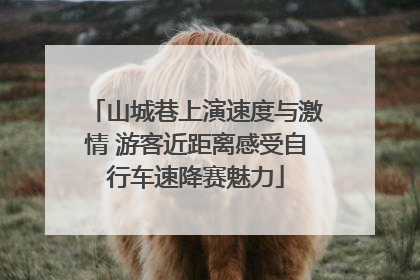 山城巷上演速度与激情 游客近距离感受自行车速降赛魅力