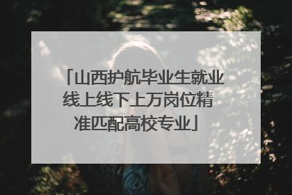 山西护航毕业生就业 线上线下上万岗位精准匹配高校专业