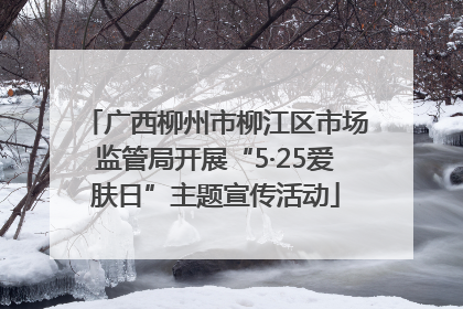 广西柳州市柳江区市场监管局开展“5·25爱肤日”主题宣传活动