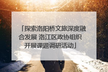探索洛阳桥文旅深度融合发展 洛江区政协组织开展课题调研活动