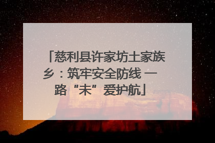 慈利县许家坊土家族乡：筑牢安全防线 一路“未”爱护航