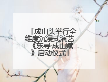 成山头举行全维度沉浸式演艺《东寻·成山赋》启动仪式