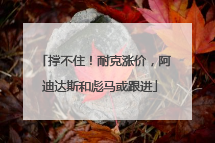 撑不住！耐克涨价，阿迪达斯和彪马或跟进