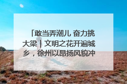 敢当弄潮儿 奋力挑大梁｜文明之花开遍城乡，徐州以昂扬风貌冲刺“万亿之城”